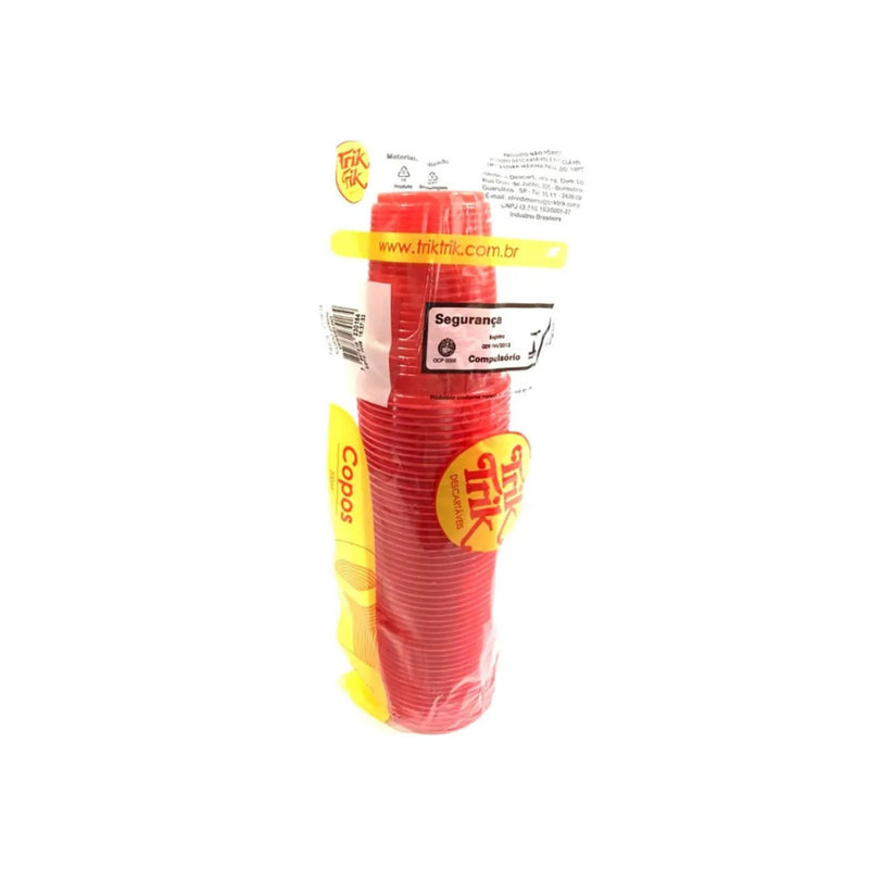 Trik Trik Copo 200ml Cores Comum Contém 50 Unidades