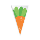 Cone Cenoura para Doces Albano Laranja 30 x 15cm com 50 Unidades