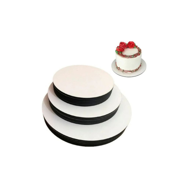 Estrela Festas Cake Board Redondo MDF 3mm Branco Unidade