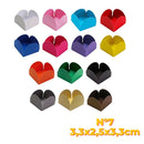 Forminha 4 Pétalas NC Toys N°7 (3,3x2,5x3,3cm) - Pacote com 50 Unidades para Docinhos