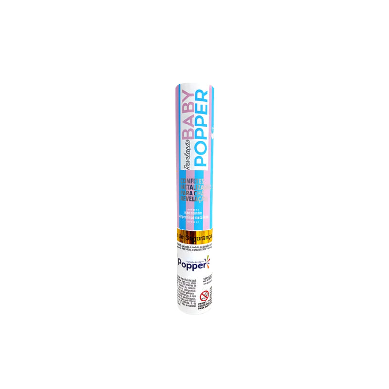Popper Lança Confete Crepom Chá Revelação Baby 30cm