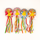 Tiara Junina YDH 2773 com Mini Chapéu e Fitas Coloridas