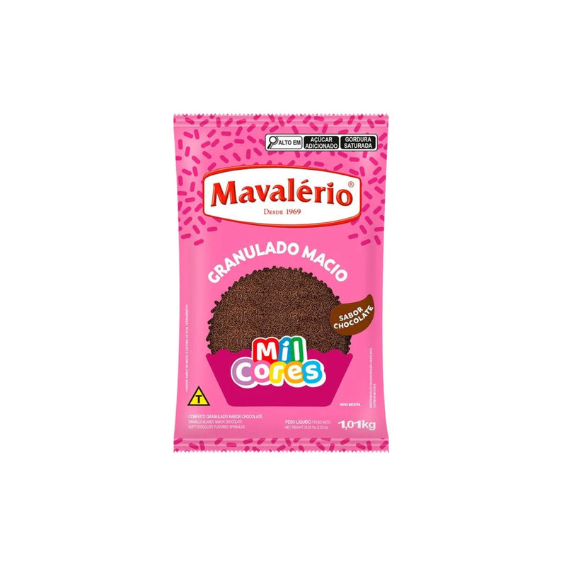 Mavalério Mil Cores Granulado Macio Sabor Chocolate 1,01kg