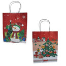 Qfesta Sacola Natalina 27cm x 11cm x 21cm 12 unidades