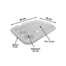Flip Fiesta Embalagem Cristal 20cm x 16cm para Bolo e Doces Contém 5 Conjuntos