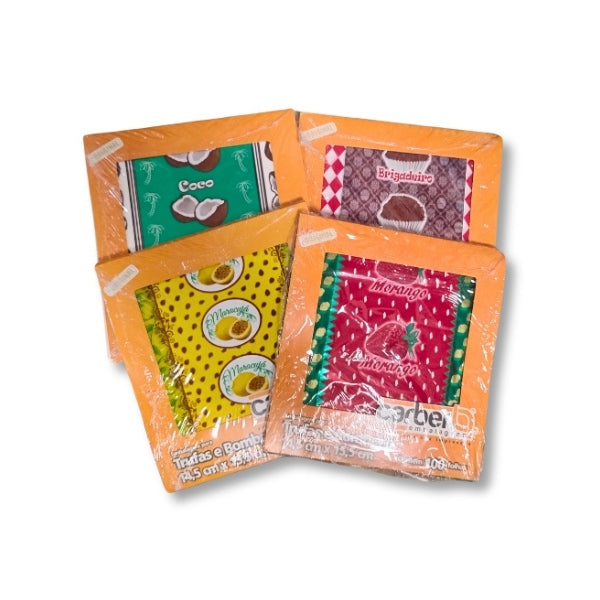 Carber Embalagem Para Trufa 14,5cm x 15,5cm Contém 100 Folhas