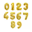 Eixo Firme Balão Metalizado Pequeno Tamanho 18" Número