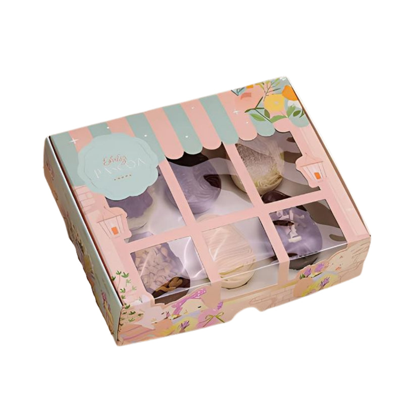 Jango Caixa para 20 Doces ou 6 Mini Ovos 50g com Visor Delicadeza – Pacote com 10 Unidades