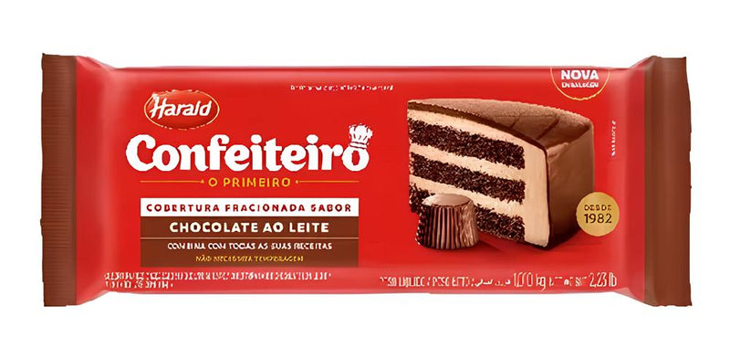 Harald Barra Confeiteiro Fracionado Ao Leite 1,010 kg