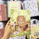 Empóriobox Sacola Alca Papel M 24,5x20x11 cm Páscoa Feliz 2 Contém 10 Unidades