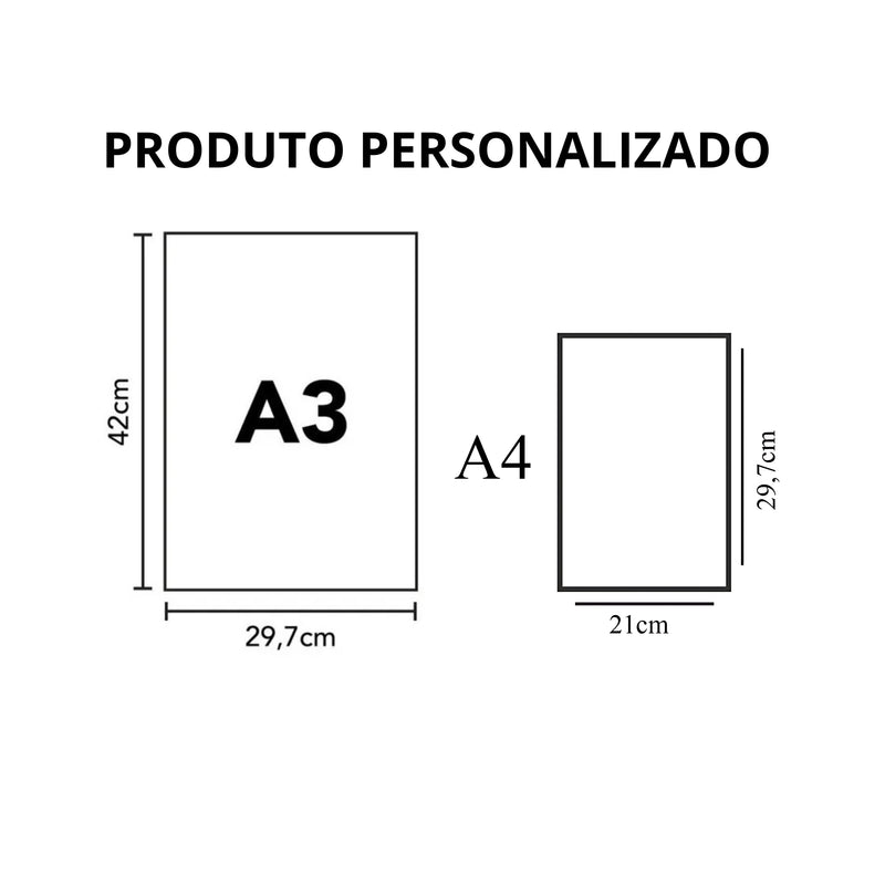 Papel de Arroz Personalizado A3 ou A4