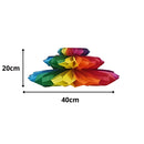 Enfeite Junino 40cm Rainbow Sanfonado de Papel Dobrável YDH 4681