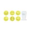 Blue Star Kit Carimbo Emoções Amarelo 2cm