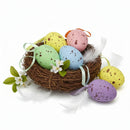 QFesta Ovos de Isopor Páscoa 4cm x 6cm Contém 6 Unidades