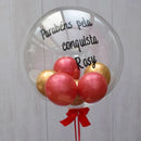 Eixo Firme Balão Bubble 18 Polegadas Pacote com 50 Unidades PPQ-18