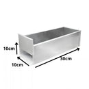 Forma para Bolo de Fatia Rafisa 30x10x10cm Removível Sem Tampa