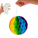 Enfeite Globo de Papel 25cm Rainbow Dobrável YDH 4881