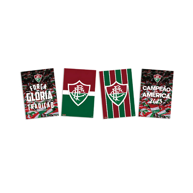 Festcolor Quadros Decorativos Fluminense Oficial Lic. 4 Und.