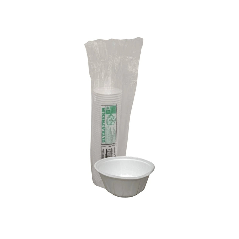 Ultratherm Cumbuca Redonda Branca 500ml – Fardo com 50 Unidades