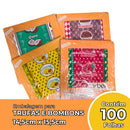 Carber Embalagem Para Trufa 14,5cm x 15,5cm Contém 100 Folhas