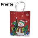 Qfesta Sacola Natalina 27cm x 11cm x 21cm 12 unidades
