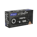 Bompack Luva Viniflex sem Pó Cor Preta P,M ou G