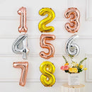 Eixo Firme Balão Metalizado Pequeno Tamanho 18" Número