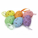 QFesta Ovos de Isopor Páscoa 4cm x 6cm Contém 6 Unidades
