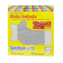 Luckyfest Embalagem para Bolo Gelado 20cm x 22cm  100 Unidades