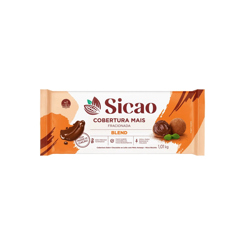 Sicao Barra Cobertura Chocolate Blend Mais 1,01 Kg