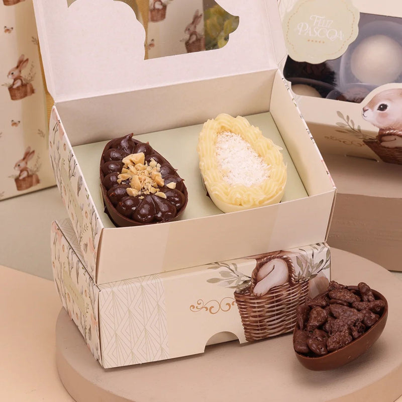 Jango Caixa para 2 mini Ovos 50g ou 6 Doces Levaza - 10 Unidades