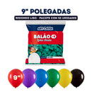 Art Latex Balão Linha Amalu Redondo 9″ com 50 Unidades