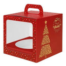 Ideia Caixa Alça com Visor (Panetone) Natal Luz com 5 Unidades