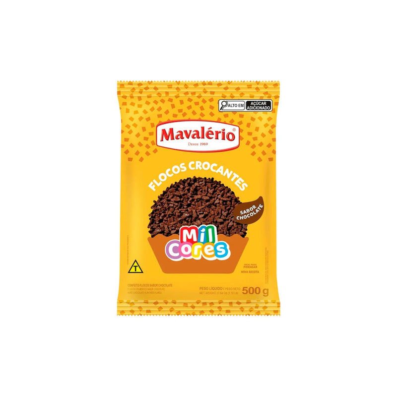 Mavalério Flocos Crocante Sabor Chocolate 500g
