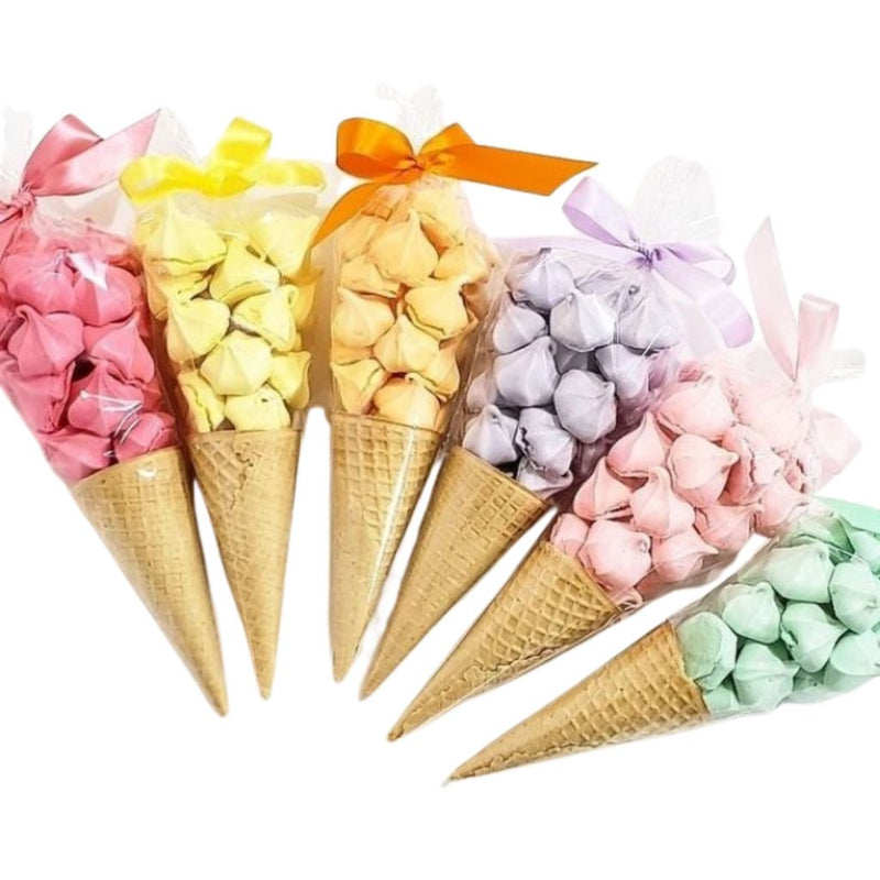 Albano Saco Plástico Cone Liso Incolor 10x15cm – Pacote Com 50 Unidades