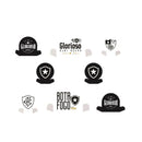 Festcolor Decoração de Mesa Botafogo Oficial Licenciada com 8 Unidades