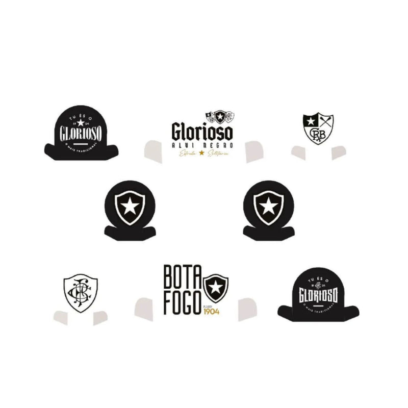 Festcolor Decoração de Mesa Botafogo Oficial Licenciada com 8 Unidades