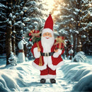 Cromus Noel com Caixa Presente Xadrez VRM/BCO/VRD 40cm