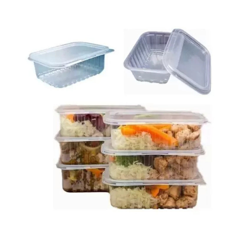 Cristalcopo Kit Pote e Tampa Retangular Contém 25 Unidades