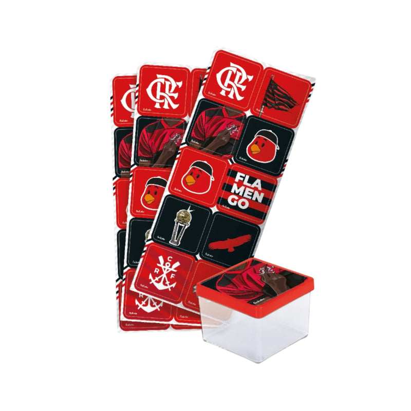 Festcolor Adesivo Quadrado Flamengo 2023 – 30 Unidades