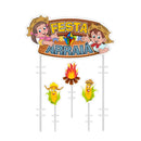 Topo de Bolo Festa Arraiá NC Toys com 4 Peças