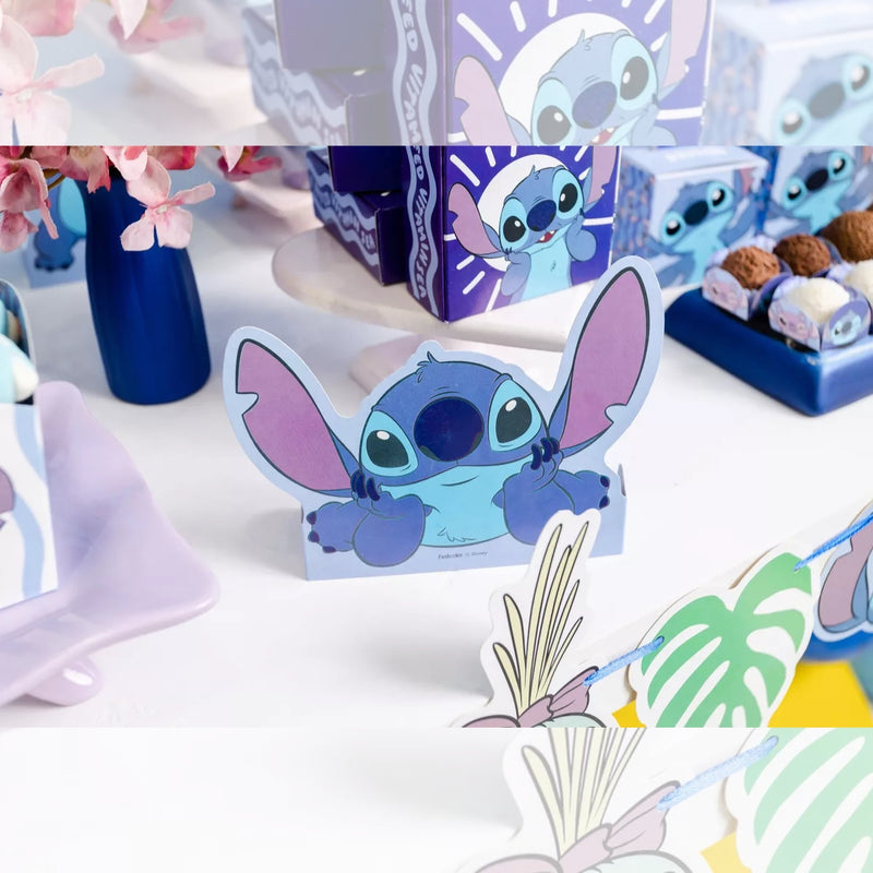 Festcolor Decoração de Mesa Stitch com 8 Unidades