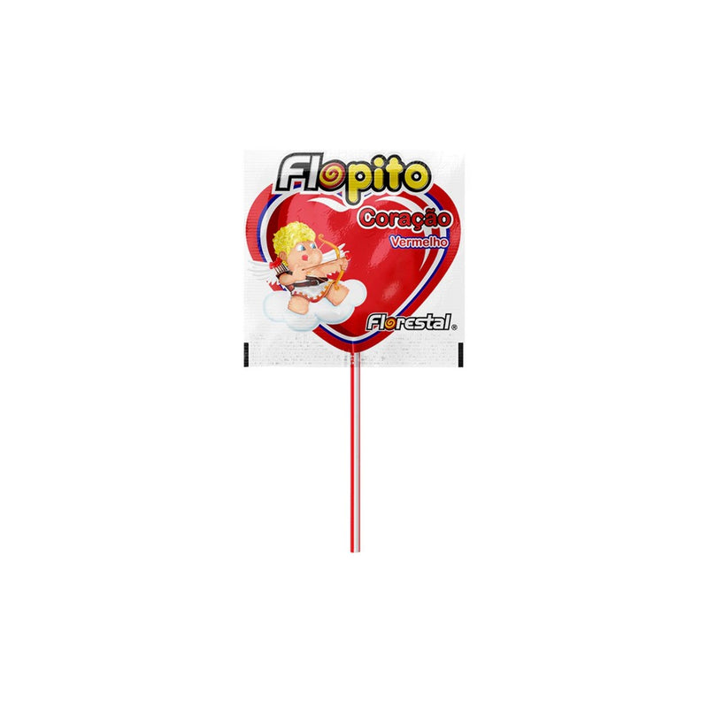 Florestal Pirulito Flopito Coração 500g