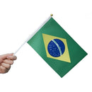 Bandeira do Brasil de Mão com Haste 20 x 30cm