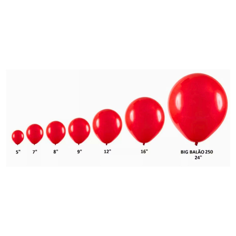 Art Latex Balão Redondo 9'' Pacote com 50 Unidades
