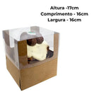 Ideia Caixa Encanto (Panetone) Kraft com 10 Unidades