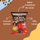 Dona Jura Chocolate em Pó Solúvel 70% Cacau 500g Zero Lactose