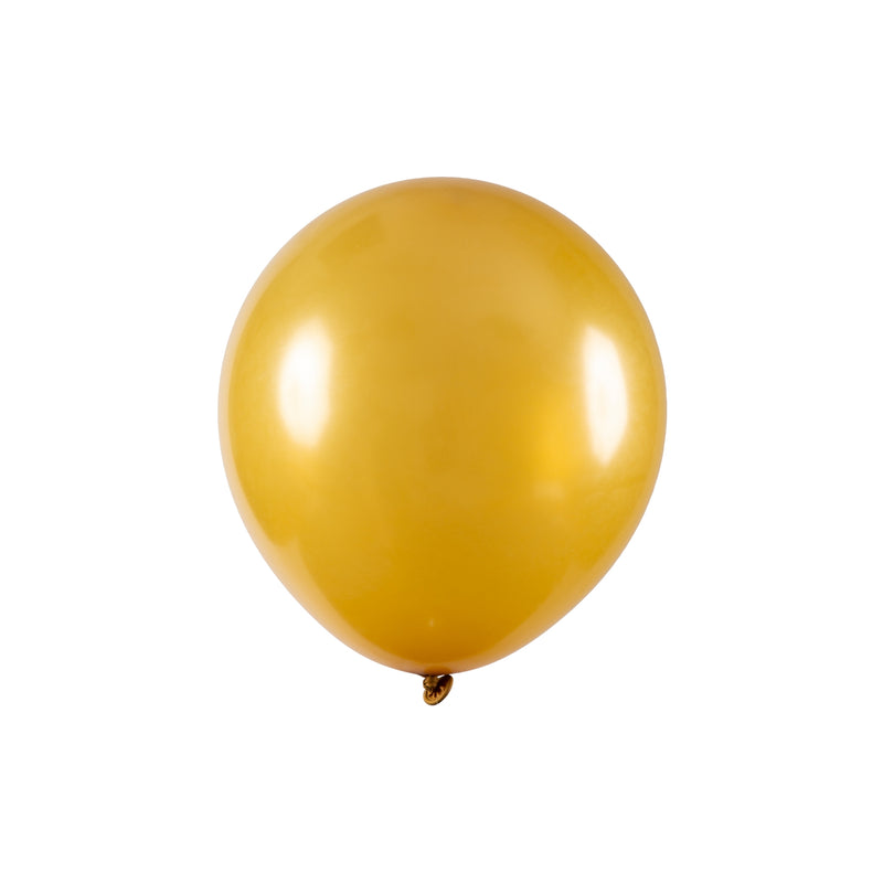 Art Latex Balão Redondo Metalizado 9" Pacote com 50 Unidades