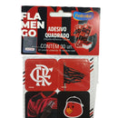 Festcolor Adesivo Quadrado Flamengo com 30 Unidades