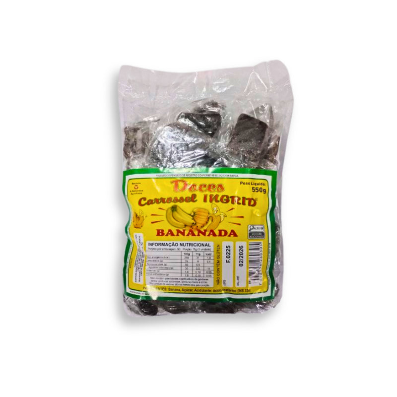 Doces Carrossel Bananada Glacé 550g